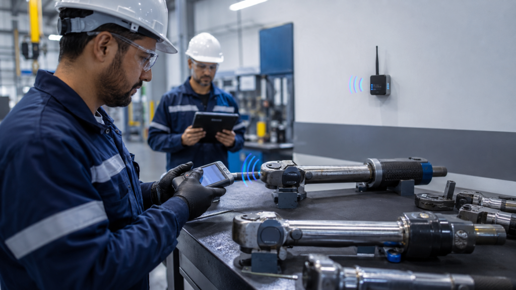 Controle de calibração de ferramentas industriais com RFID e AXHub